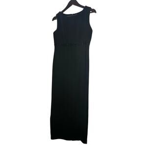 Vintage 90s Brooks Brothers Beaded Formal Maxi Dress Women's 6